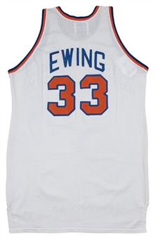 1986-1987 Patrick Ewing Game Used New York Knicks Home Jersey (MEARS A10)